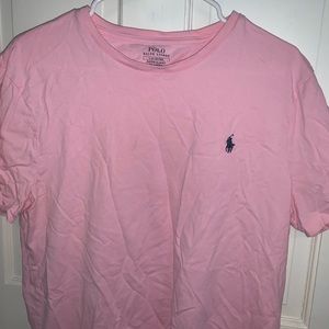 Light pink Polo shirt. Custom slim fit